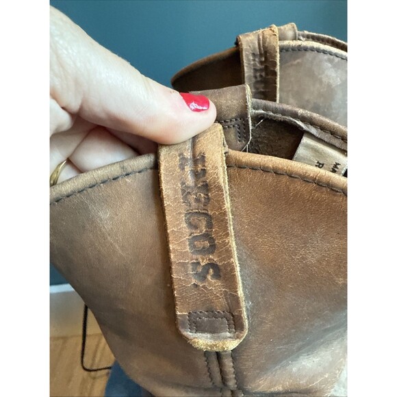 Red Wing 1097 Pecos Leather Work Boots USA Size 8.5D 80's Thrashed Distressed - Picture 4 of 15